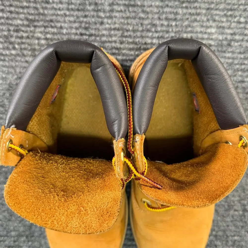 Timberland Premium 6 Inch Boys Size 5 Wheat Nubuck Boots Fits Women's 7 Approx